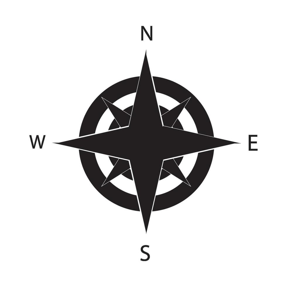 compass icon logo vector design template