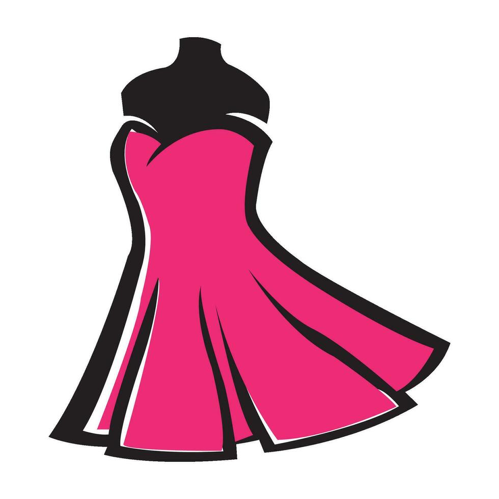 dress icon logo vector design template