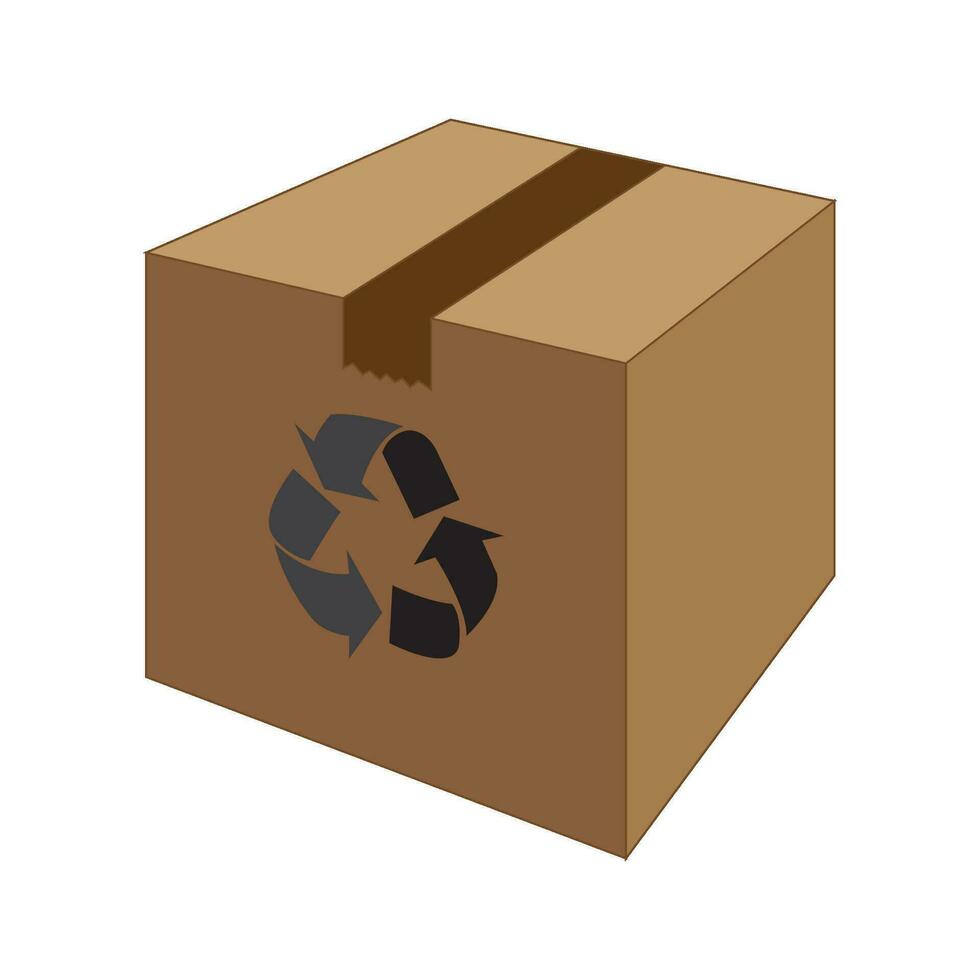 plantilla de diseño de vector de logotipo de icono de caja de paquete