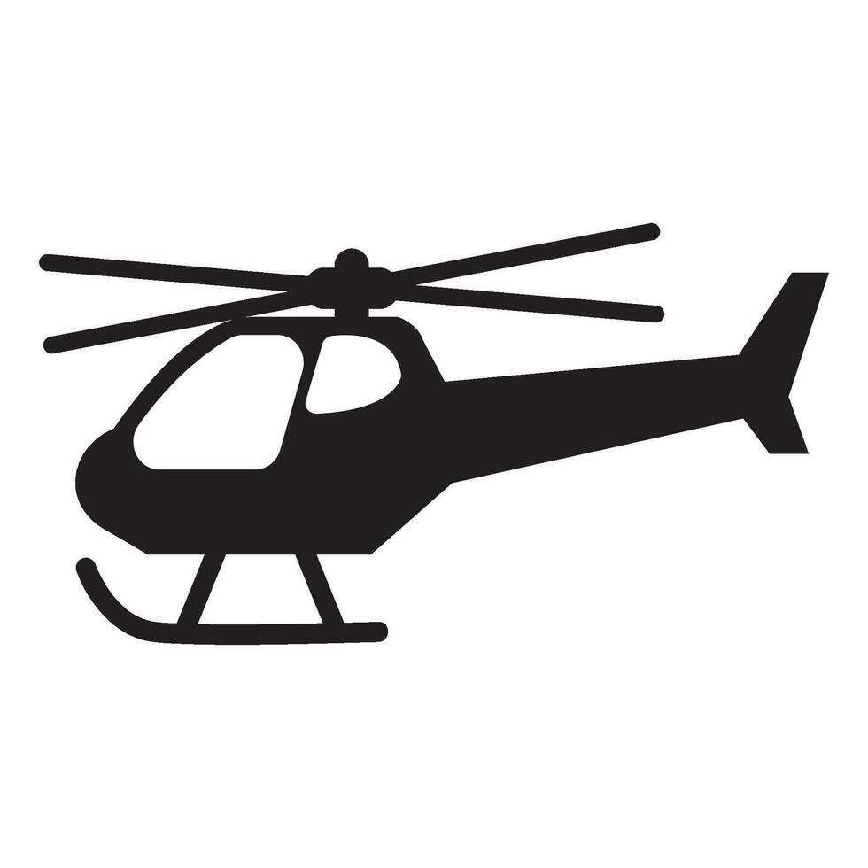 helicopter icon logo vector design template