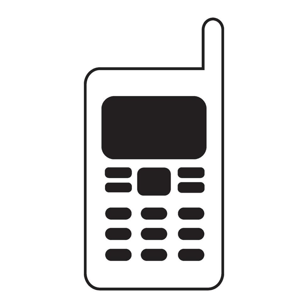 célula teléfono icono logo vector diseño modelo