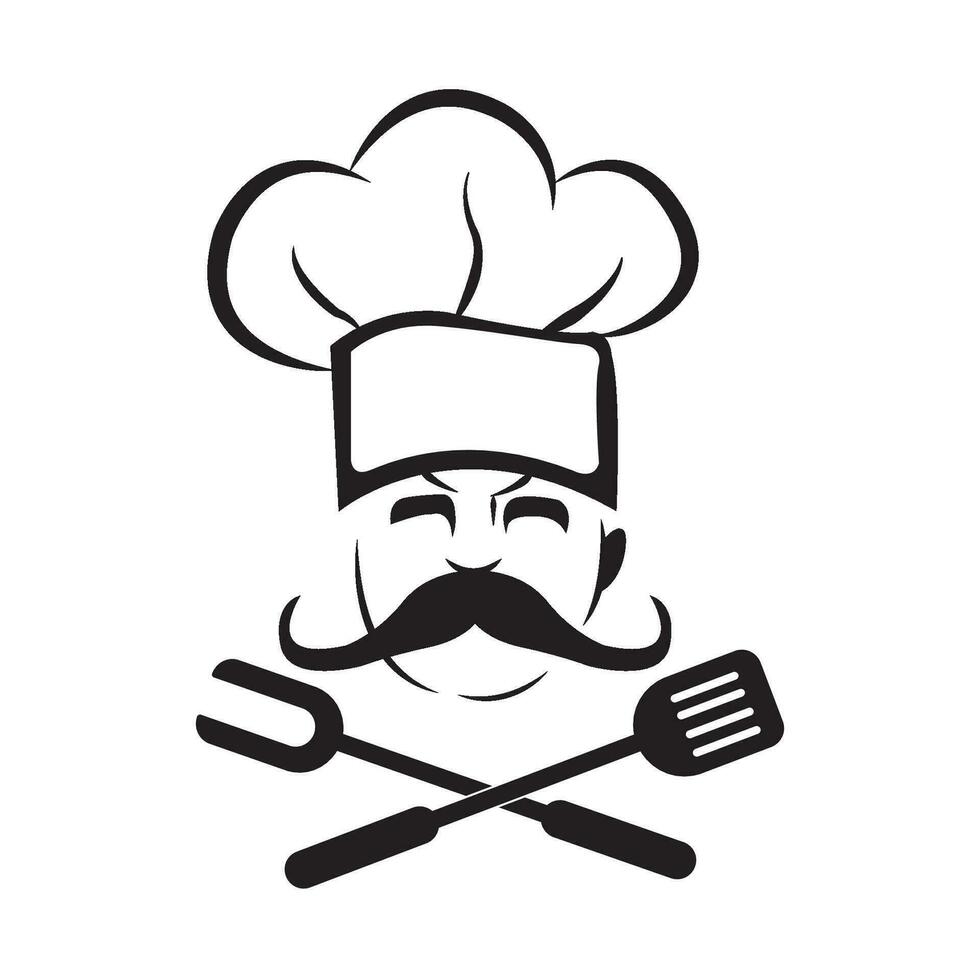 chef icon logo vector design template