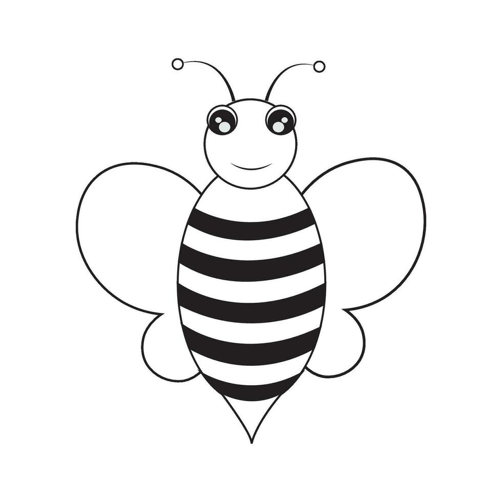 plantilla de diseño de vector de logotipo de icono de abeja