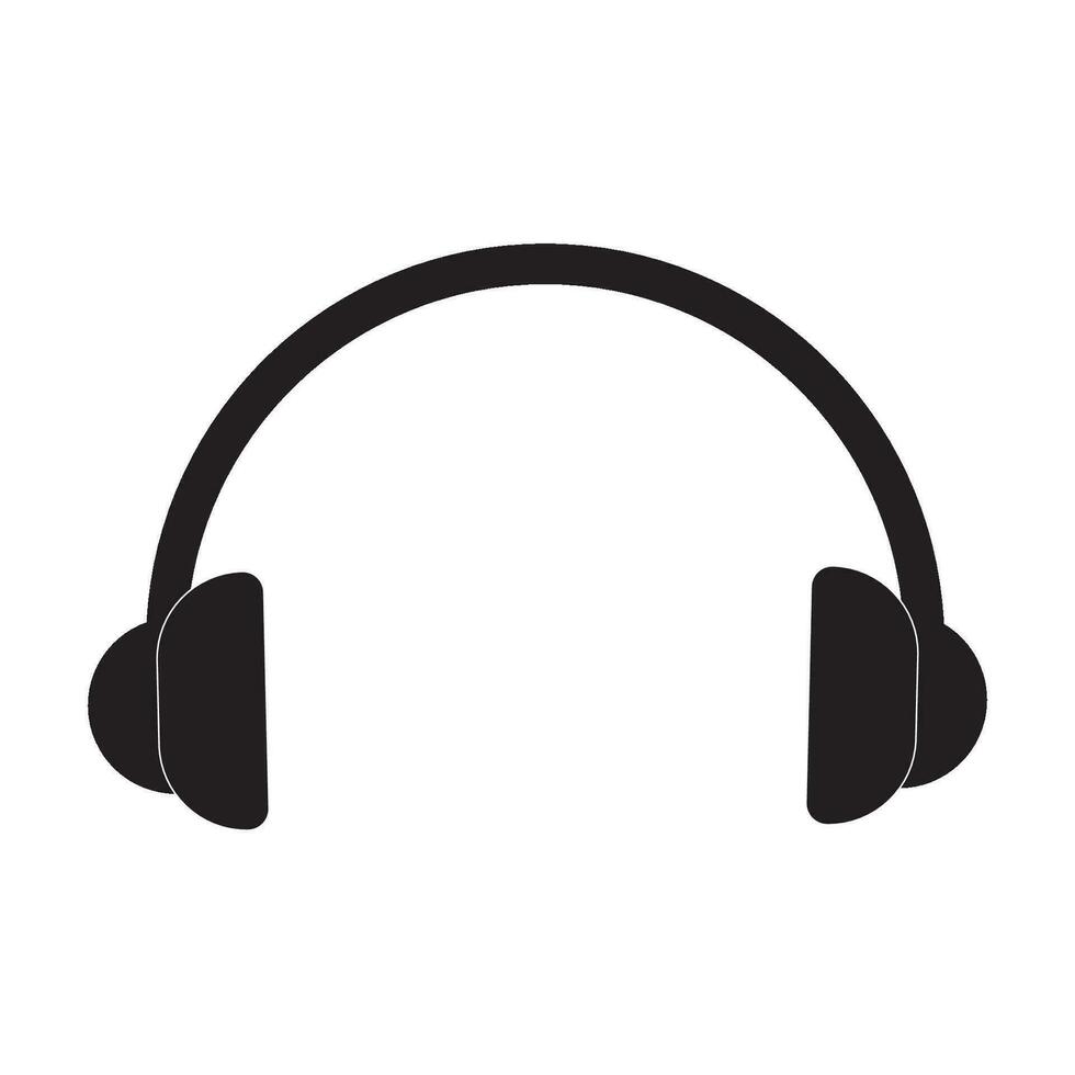 auriculares icono logo vector diseño modelo