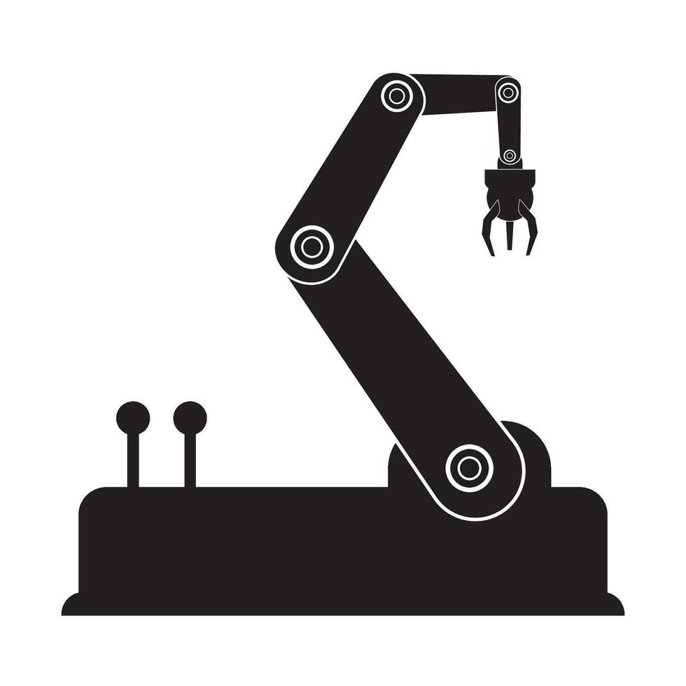 industrial robots iconologotipo vector diseño modelo