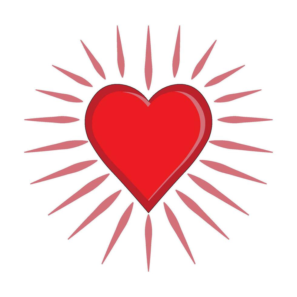 heart icon logo vector design template