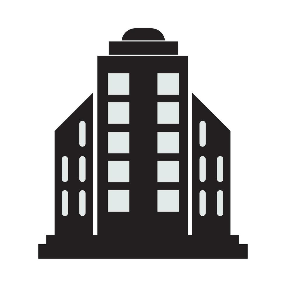 edificio icono logo vector diseño modelo