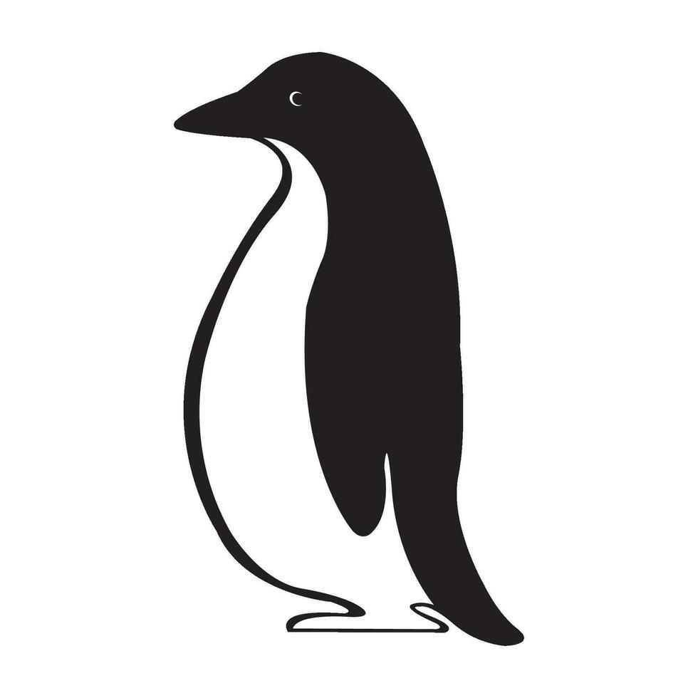 Penguin icon logo vector design template