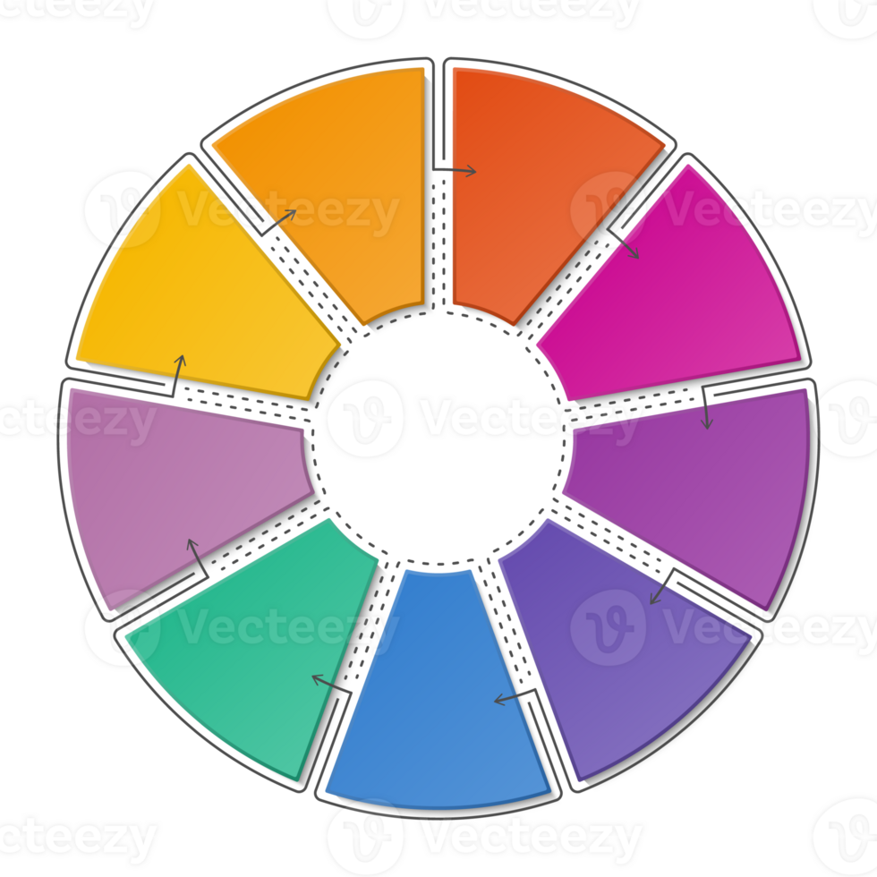 Infographic with 9 steps, process or options. png