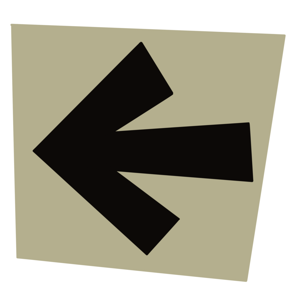 paper style ransom note symbol arrow png