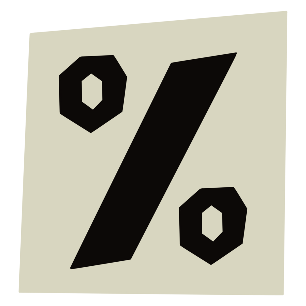 paper style ransom note symbol png