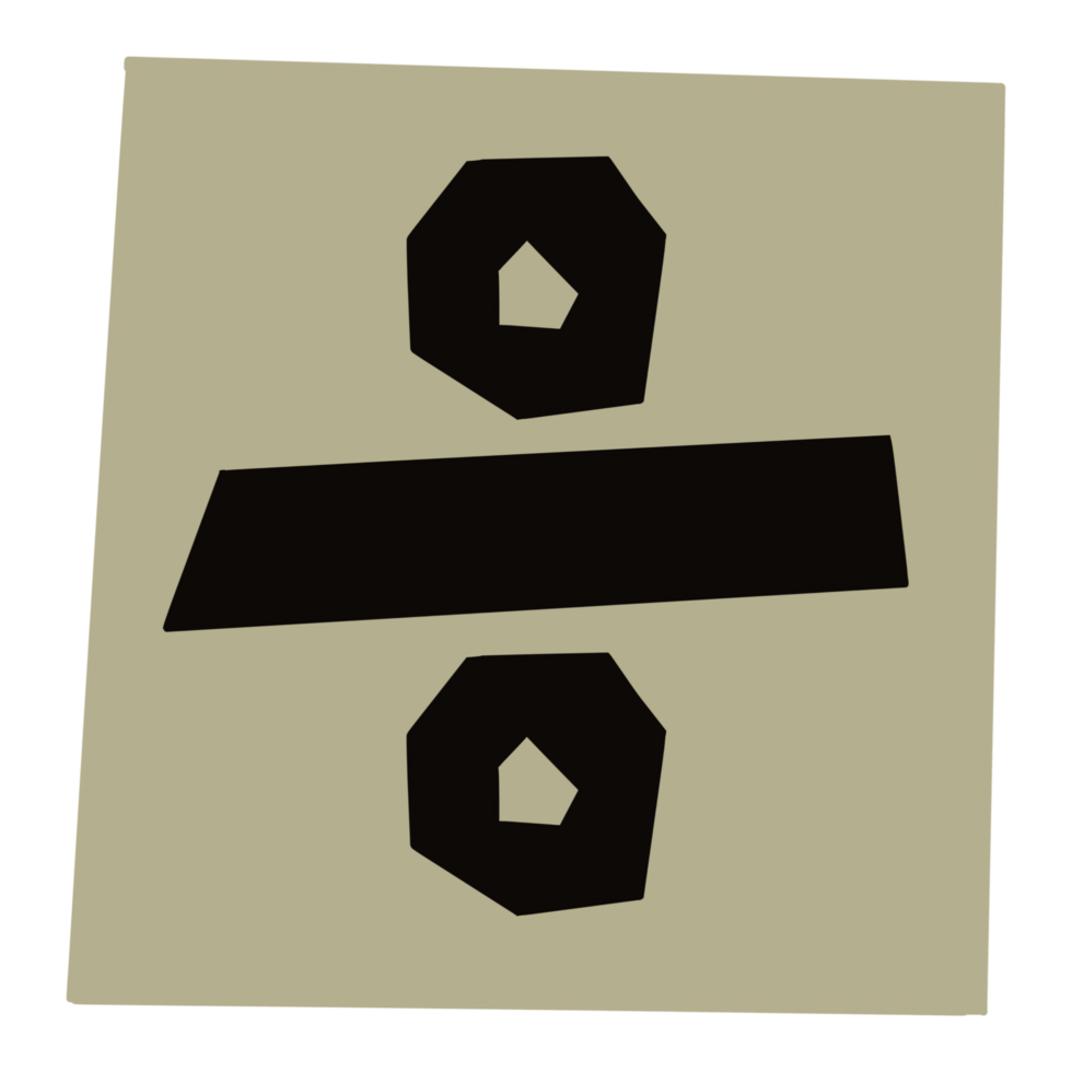 paper style ransom note symbol png