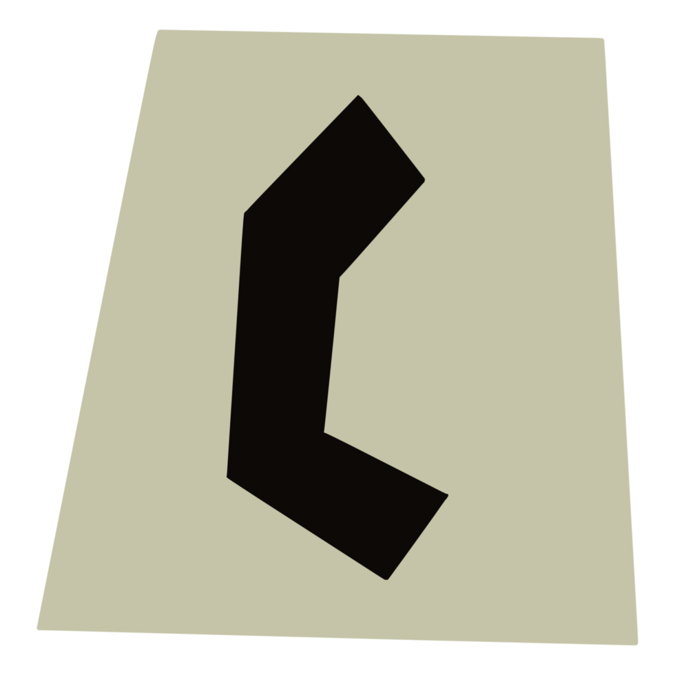 paper style ransom note symbol png