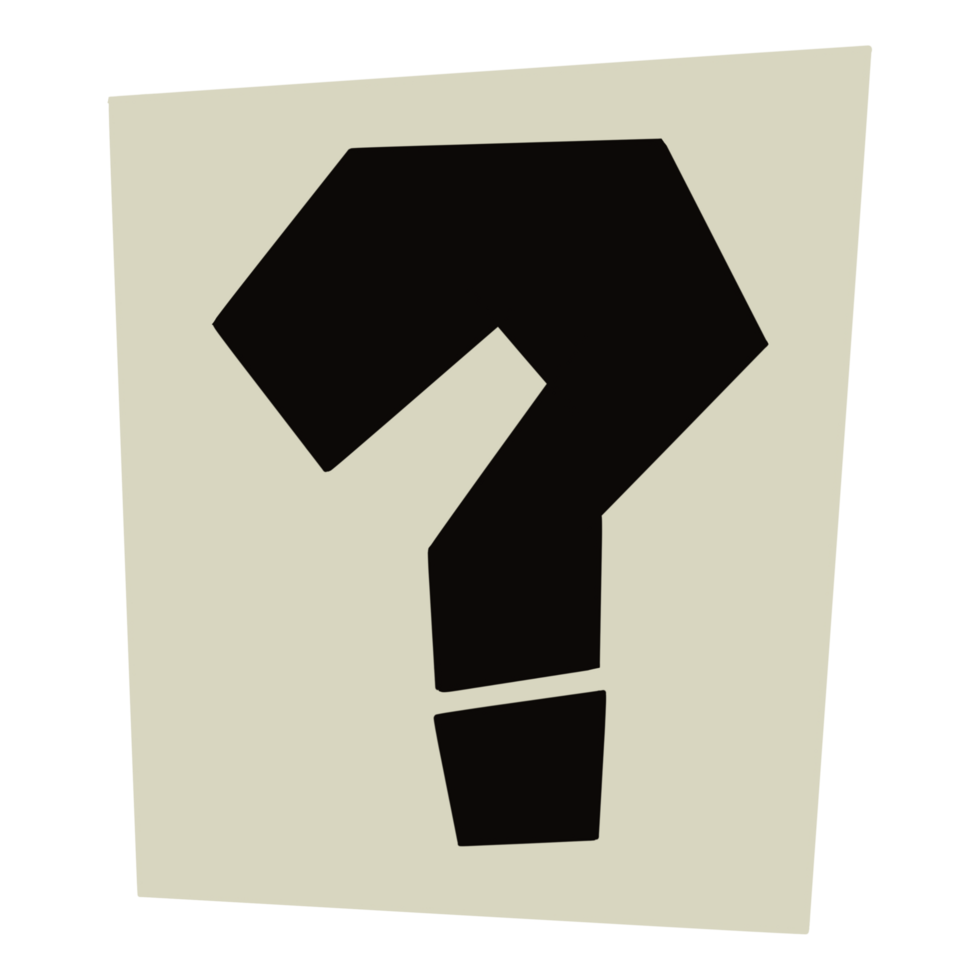 paper style ransom note symbol png