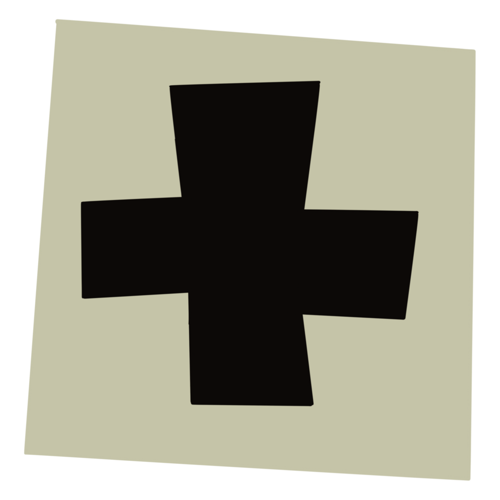 paper style ransom note symbol png