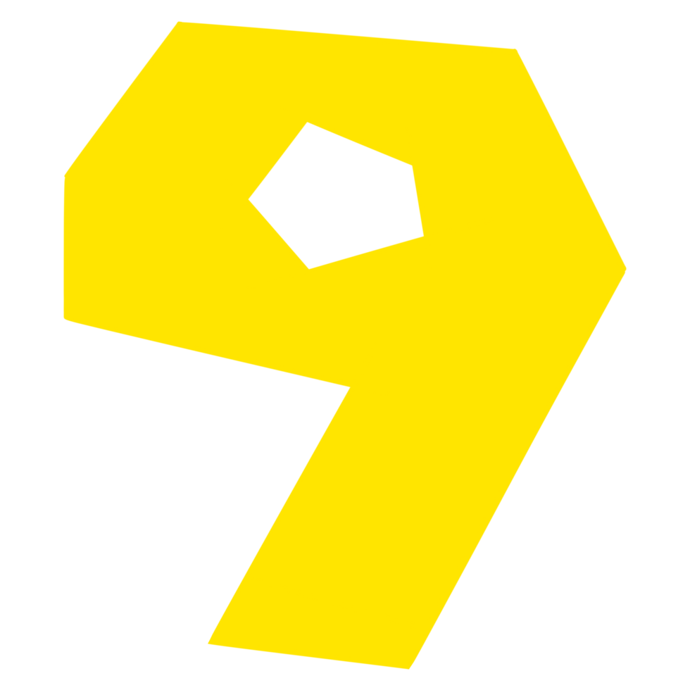 Super game colorful of modern number png