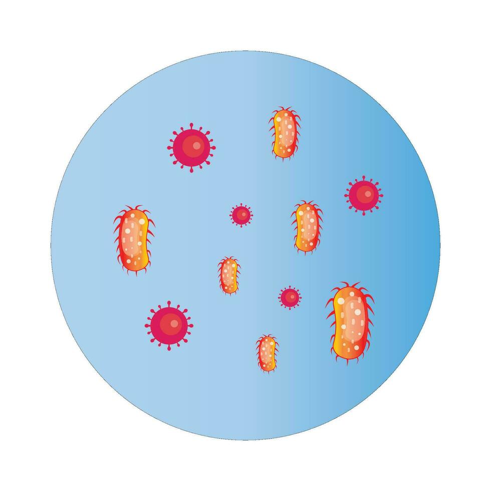 bacteria icon logo vector design template