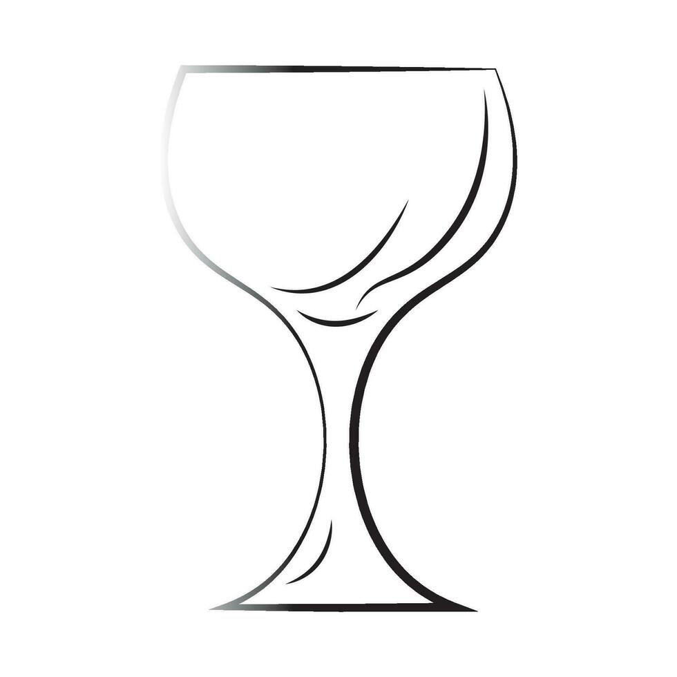 drinking glass icon logo vector design template