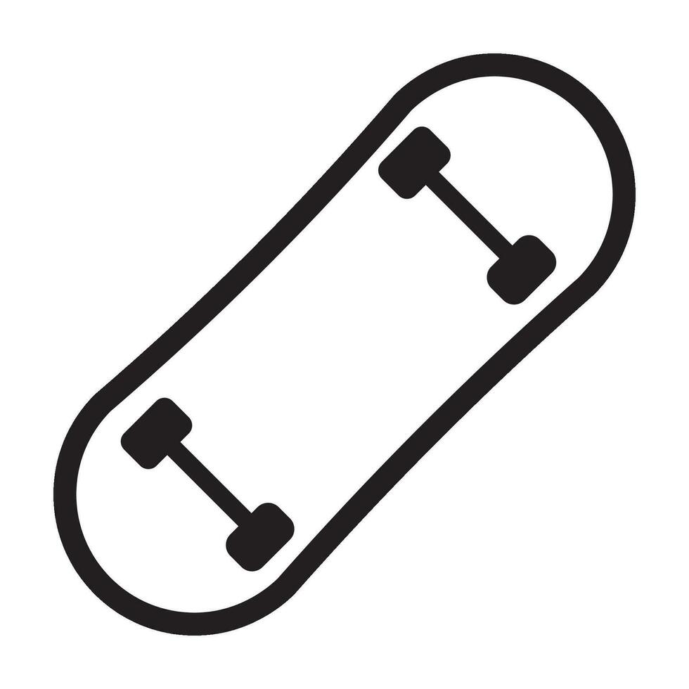 skateboard icon logo vector design template