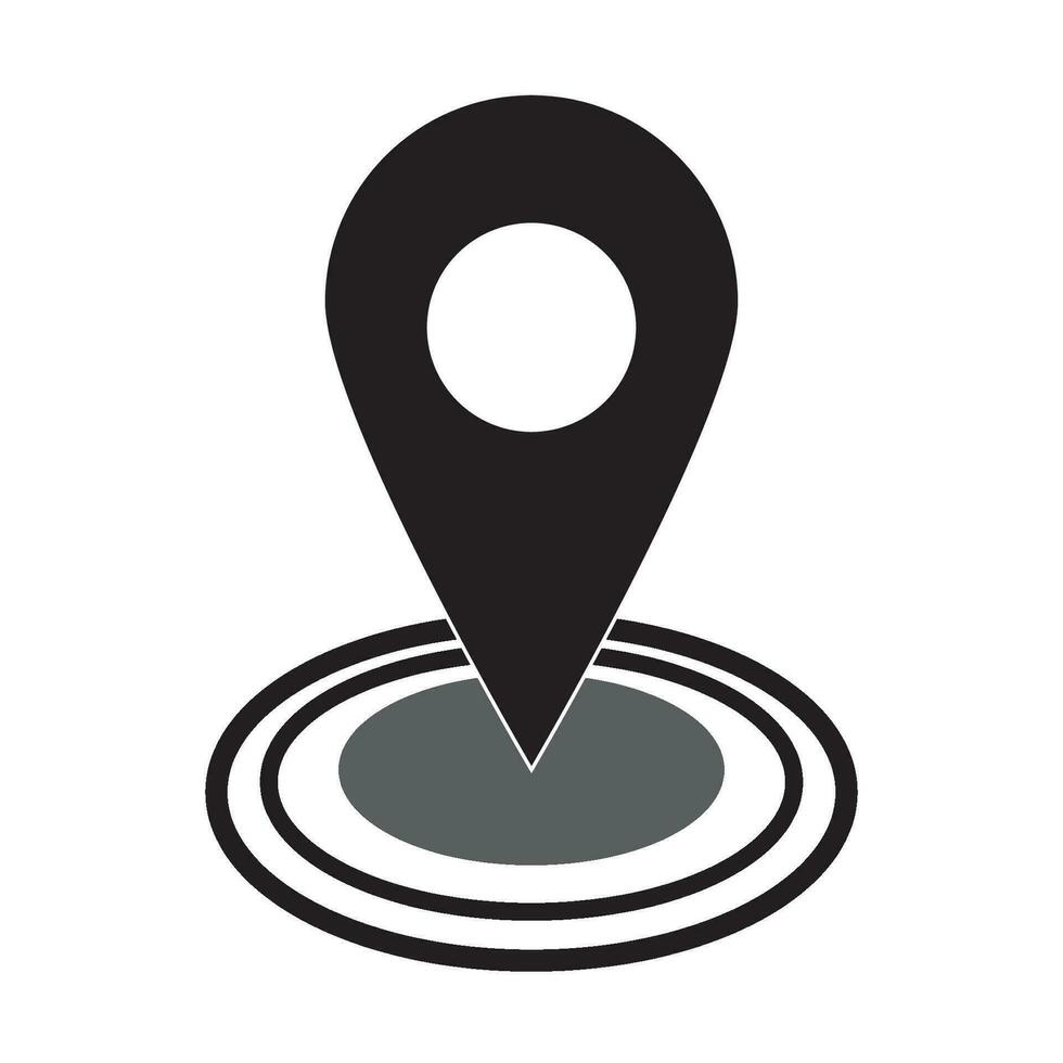 location icon logo vector design template