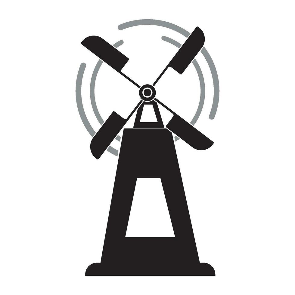 windmill icon logo vector design template