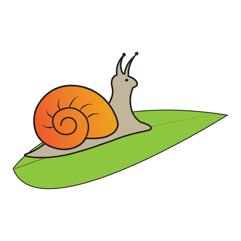 snail icon logo vector design template