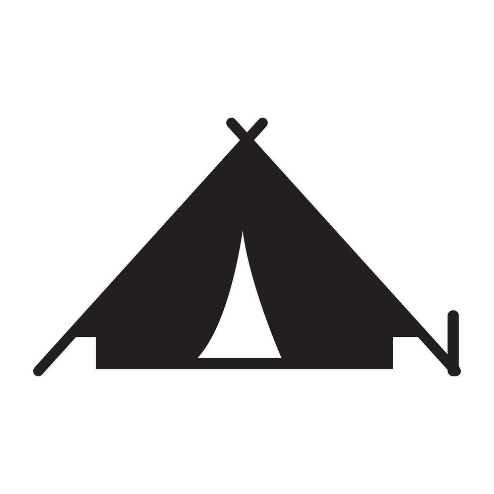 tent icon logo vector design template