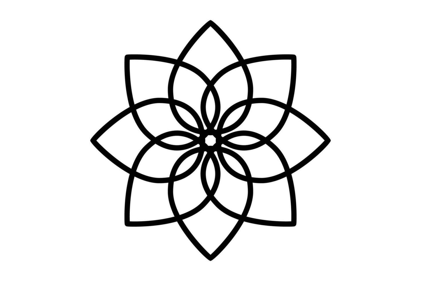 loto flor icono. icono relacionado a pureza y belleza en spa tratos. línea icono estilo. elemento ilustración vector