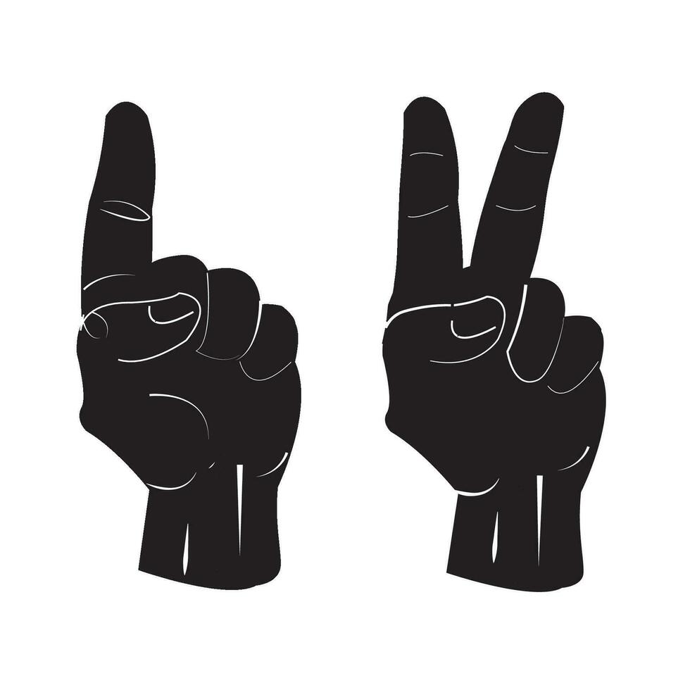 hand icon logo vector design template