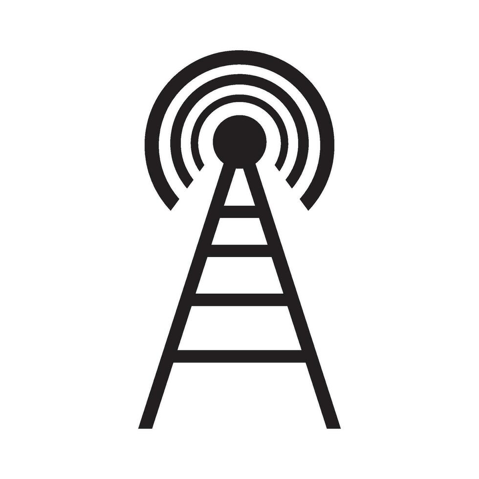 signal transmitter icon logo vector design template