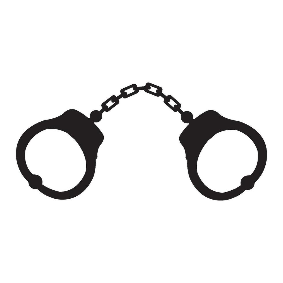 handcuffs icon logo vector design template