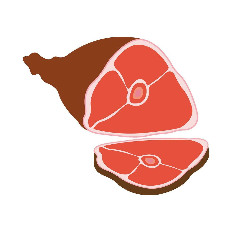 meat icon logo vector design template