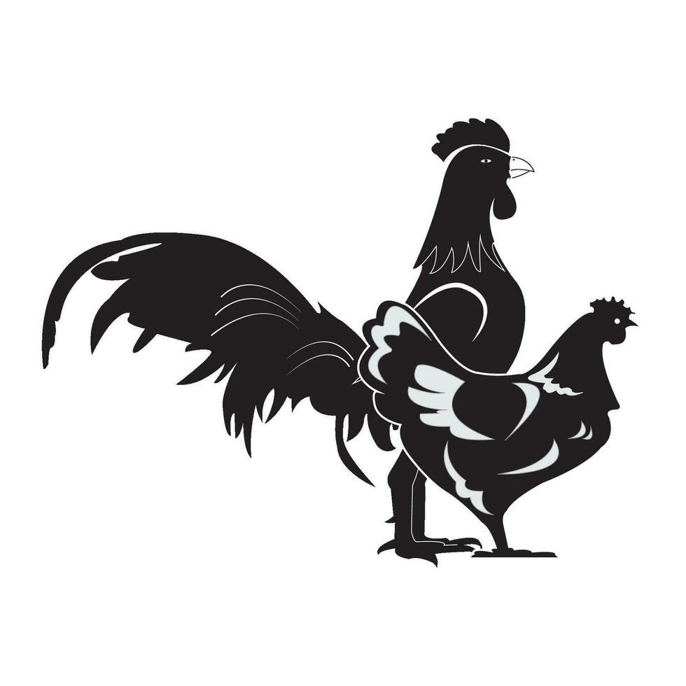 pollo icono logo vector diseño modelo