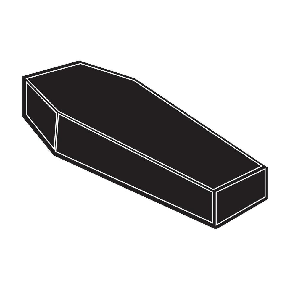 coffin icon logo vector design template