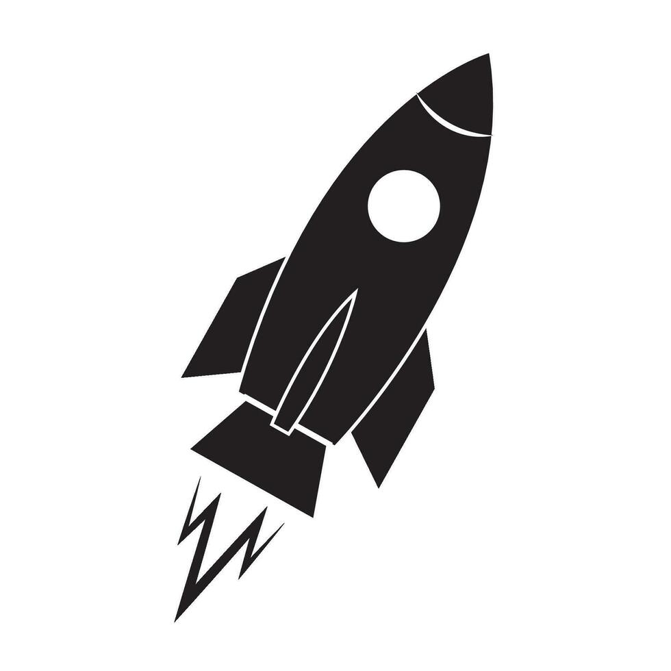 rocket icon logo vector design template