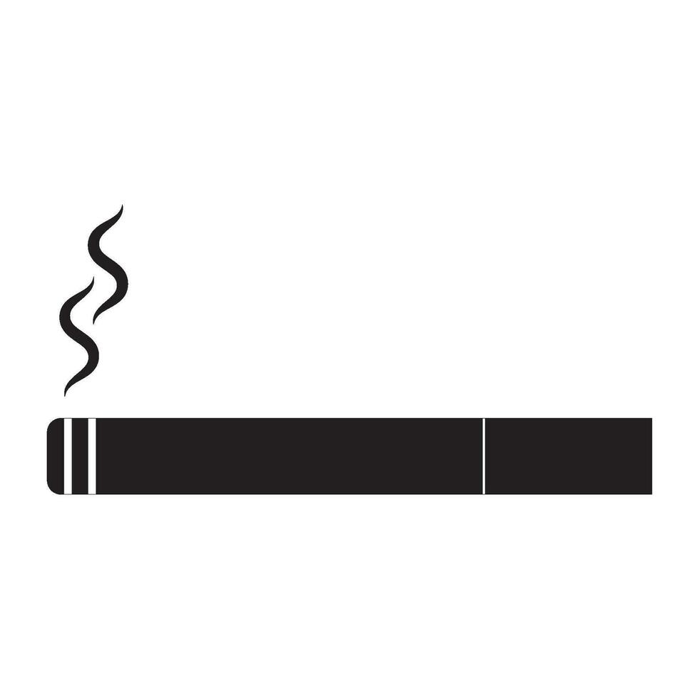 cigarrillo icono logo vector diseño modelo