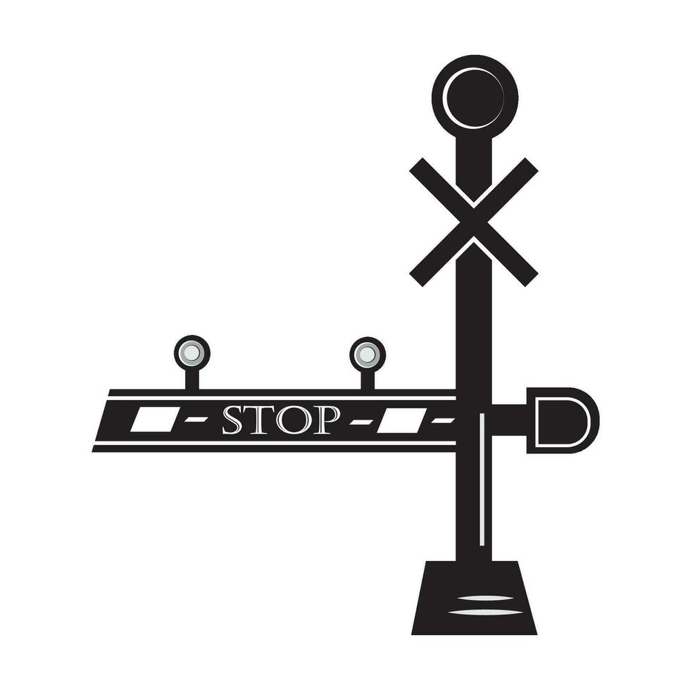 railroads icon logo vector design template