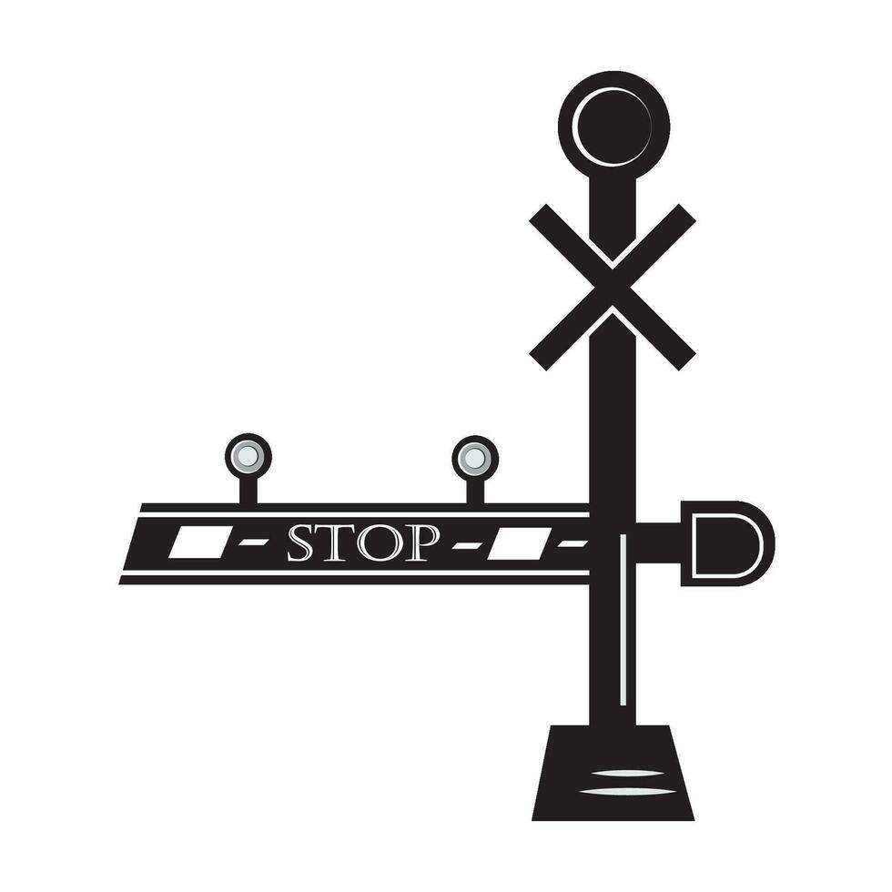 railroads icon logo vector design template