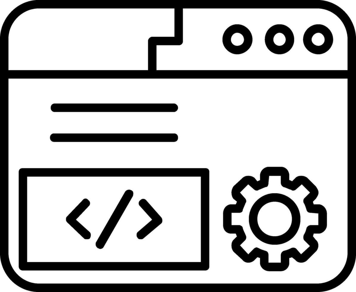 icono de vector de codificación