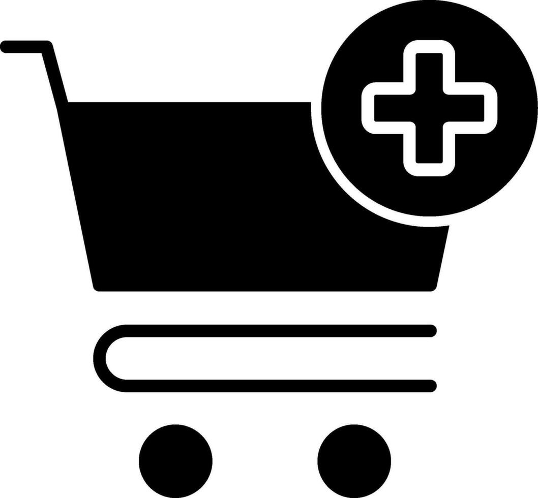 icono de vector de carrito de compras