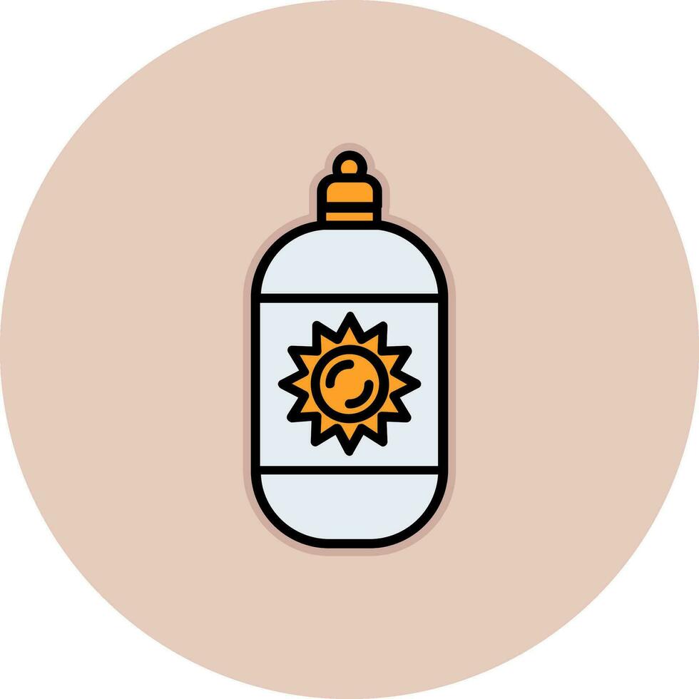 Sun Cream Vector Icon