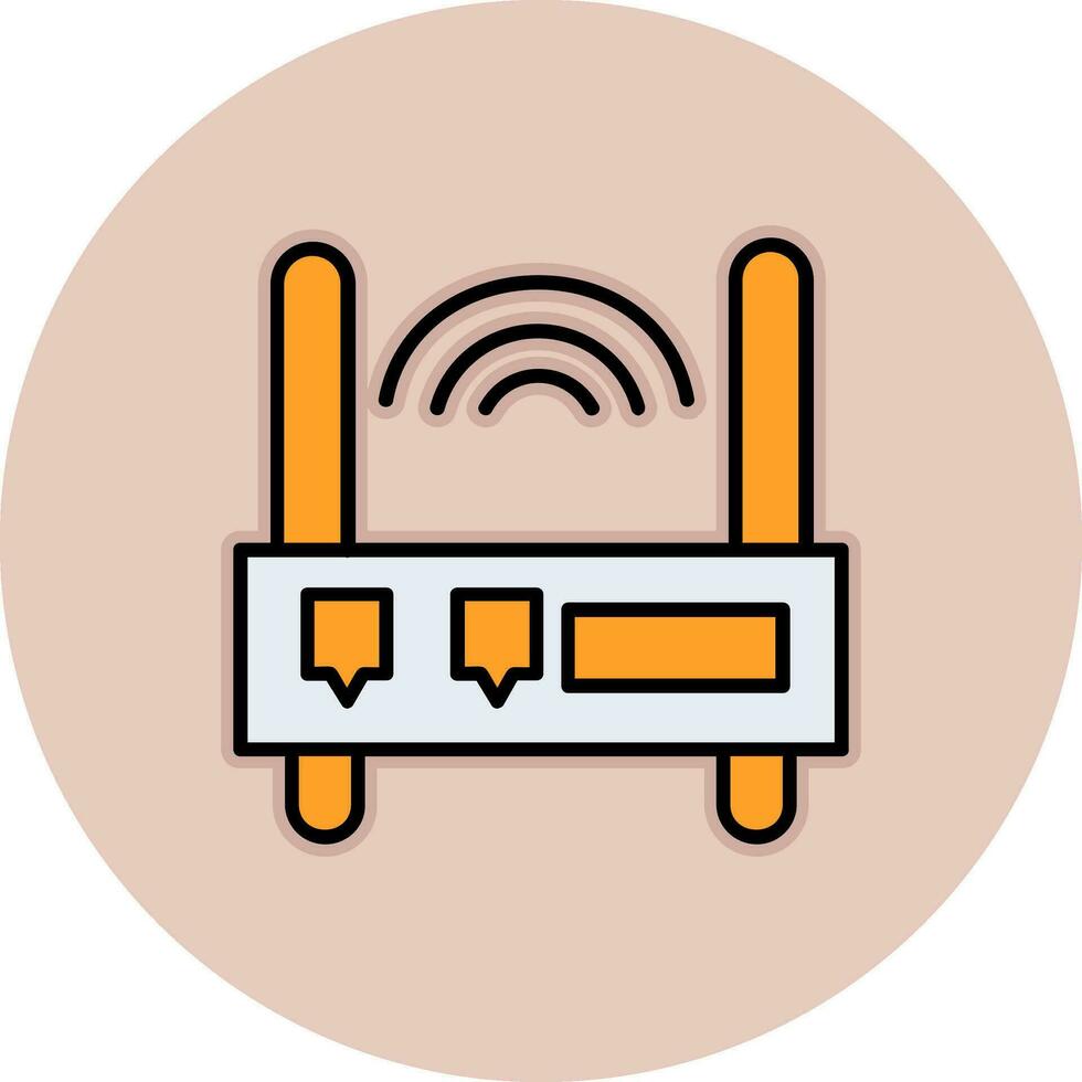 icono de vector de enrutador wifi