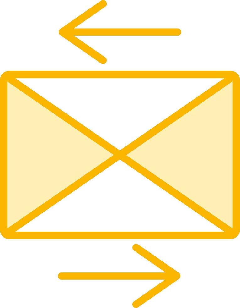 enviar icono de vector de correo