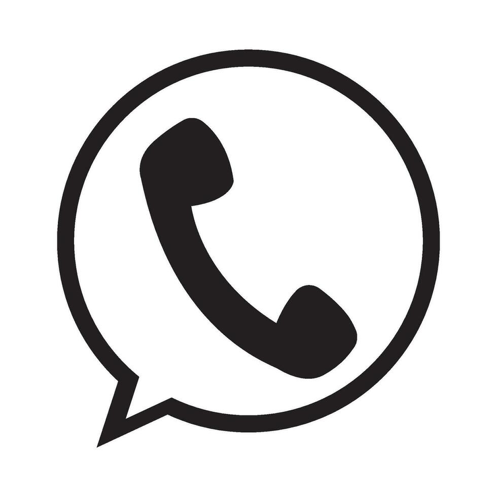 teléfono icono logo vector diseño modelo