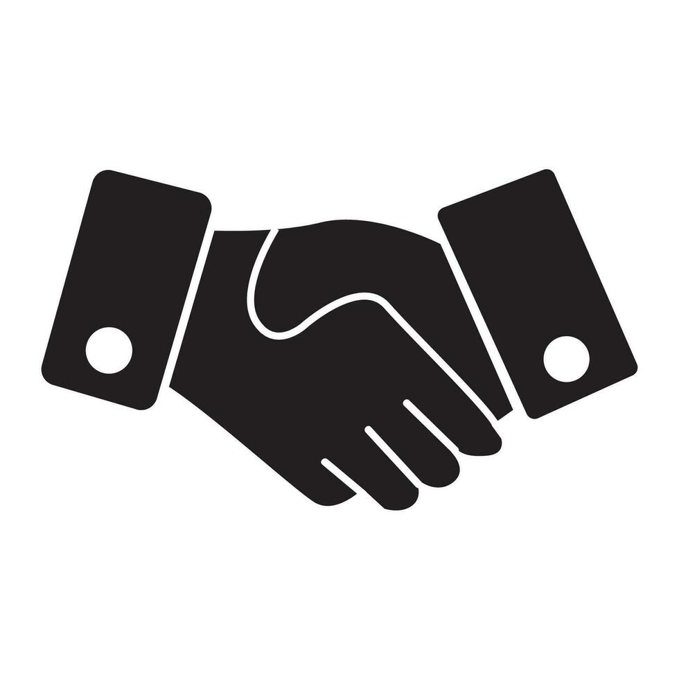 handshake icon logo vector design template