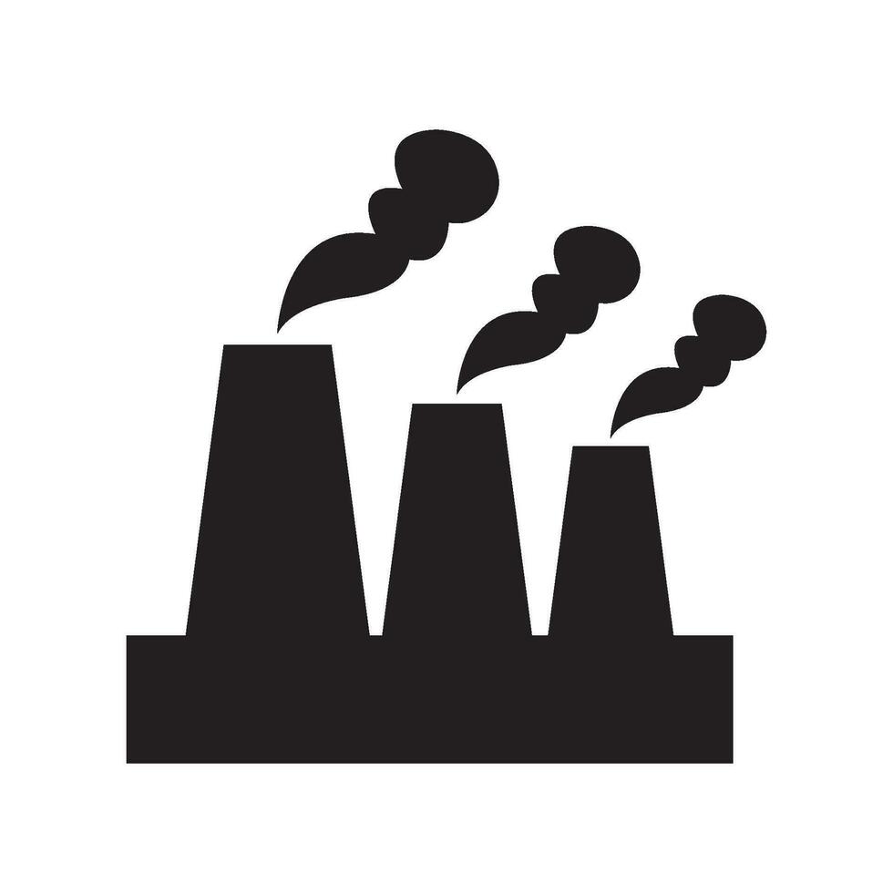 plantilla de diseño de vector de logotipo de icono de chimenea