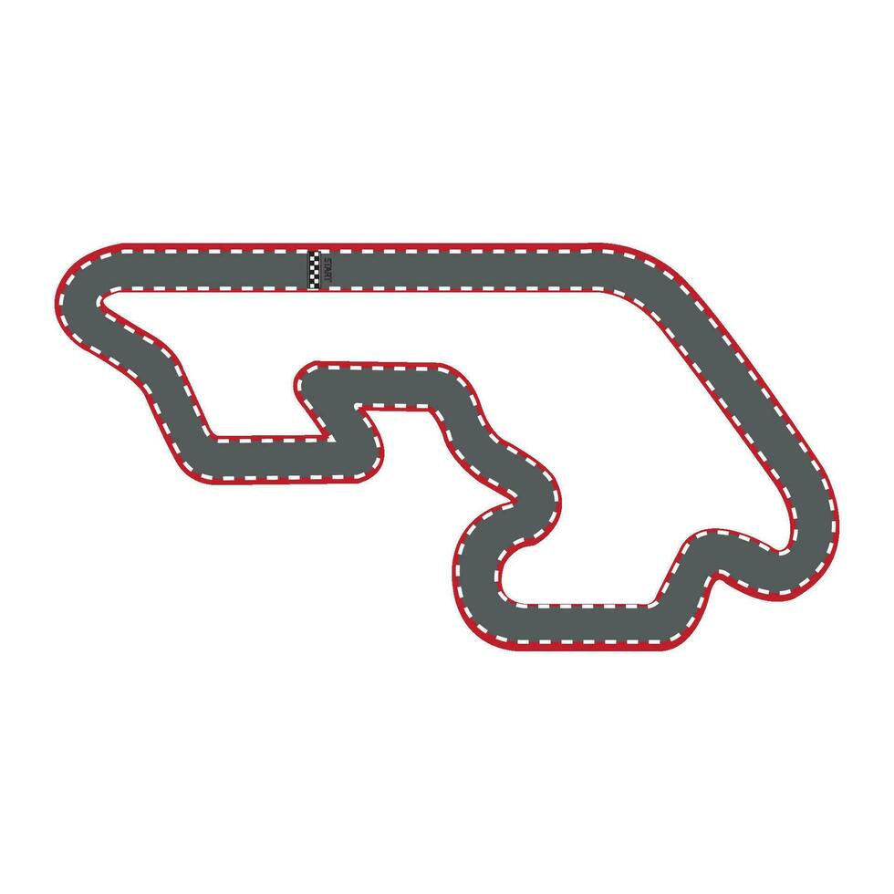 race track icon logo vector design template