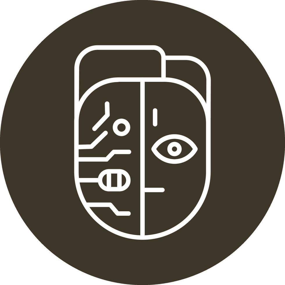 Cyborg Vector Icon