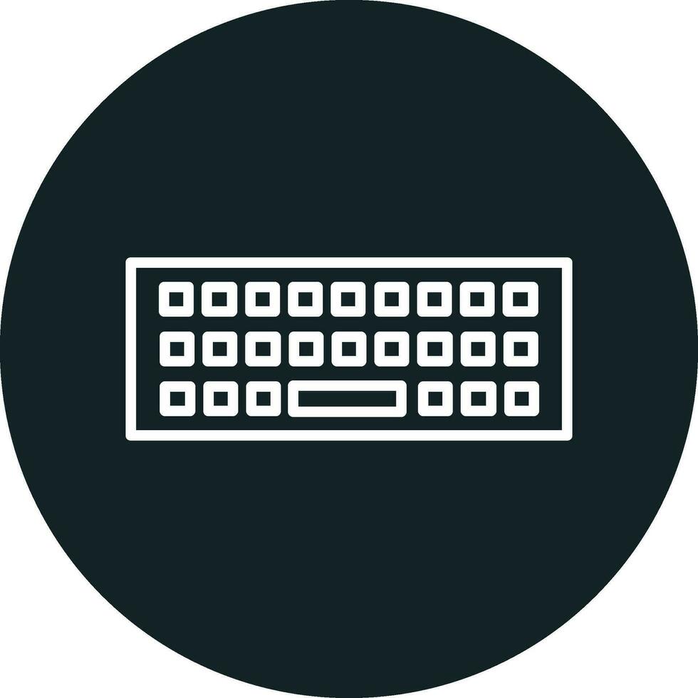 icono de vector de teclado