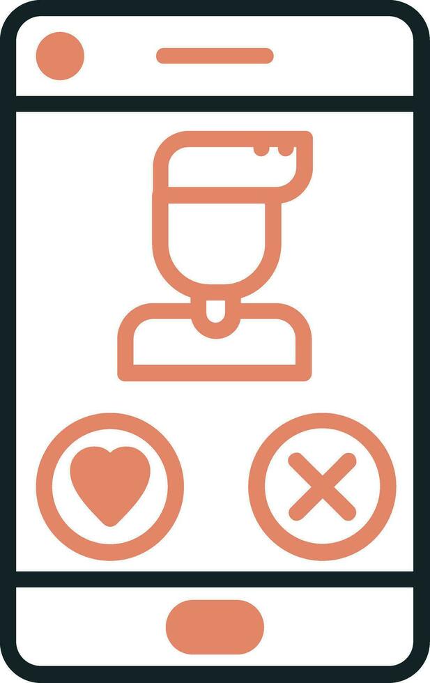 Dating App Vector Icon